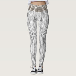 Farbtöne aus grauem Marmor und Streifen Leggings