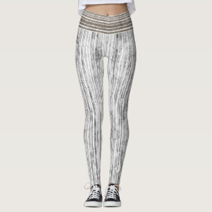 Farbtöne aus grauem Marmor und Streifen Leggings