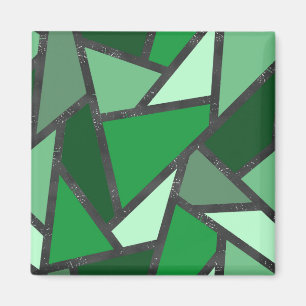 Farbtöne aus grün gefärbtem Glas Magnet