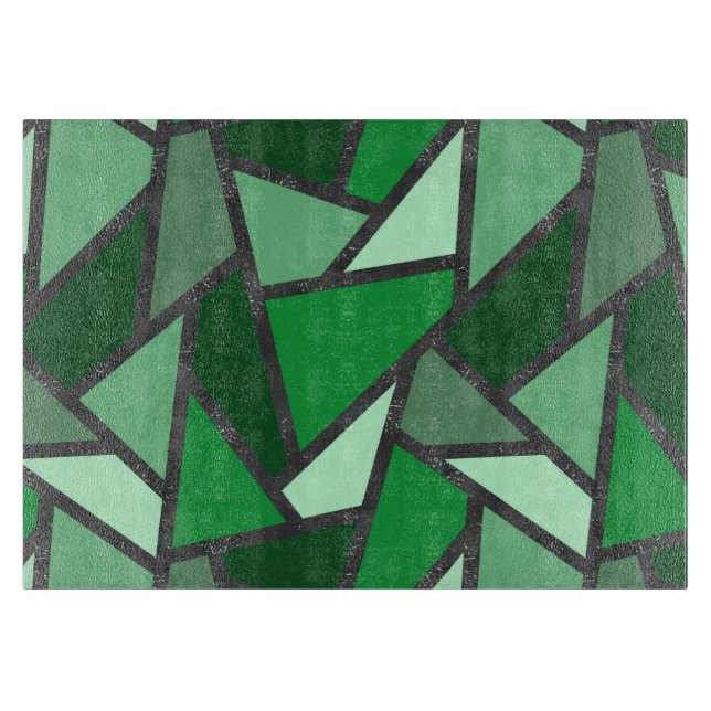 Farbtöne aus grün gefärbtem Glas Schneidebrett (Vorderseite)