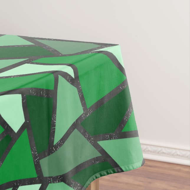Farbtöne aus grün gefärbtem Glas Tischdecke (Beispiel)