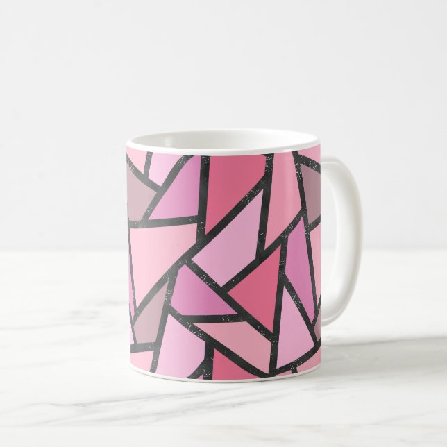 Farbtöne aus Korallenglas Kaffeetasse (VorderseiteRechts)