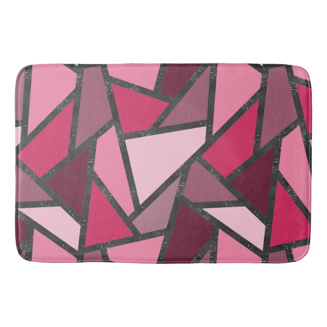 Farbtöne aus rosa Farbglas Badematte (Vorderseite)
