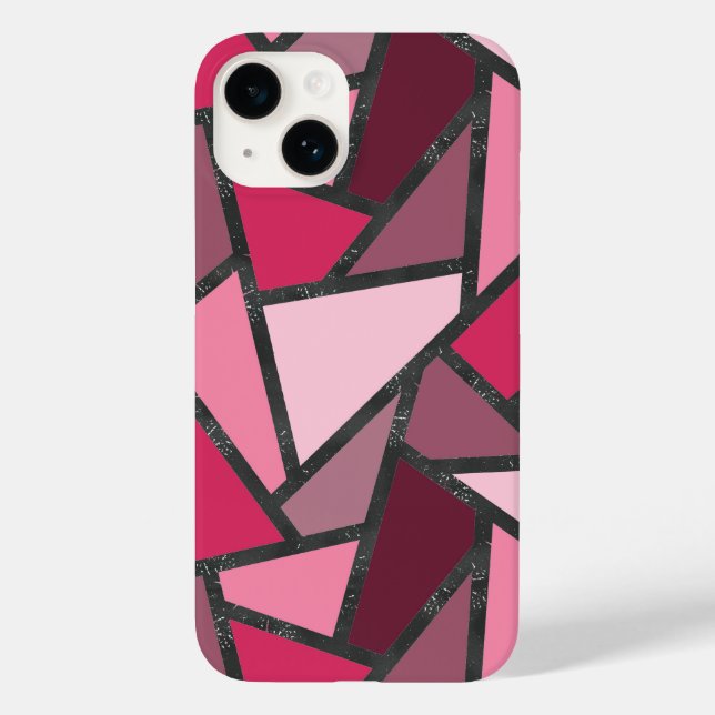 Farbtöne aus rosa Farbglas Case-Mate iPhone 14 Hülle (Rückseite)