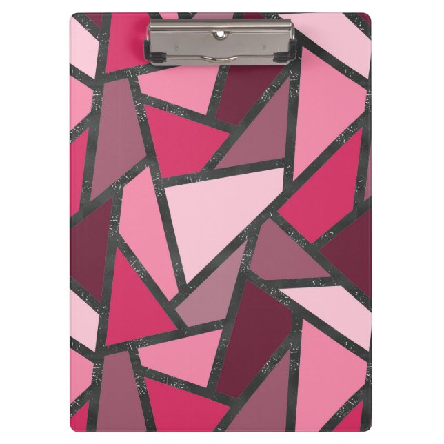 Farbtöne aus rosa Farbglas Klemmbrett (Vorderseite)