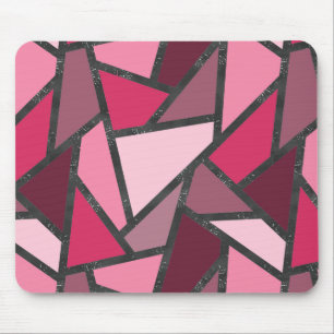 Farbtöne aus rosa Farbglas Mousepad