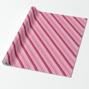 Farbtöne aus rosa Streifen Geschenkpapier