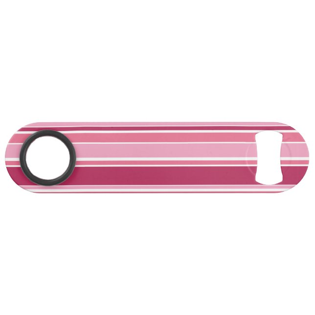 Farbtöne aus rosa Streifen Speed Flaschenöffner (Vorderseite (Horizontal))
