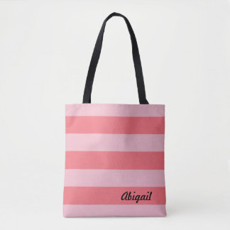 Farbtöne aus rosa Streifen Tasche