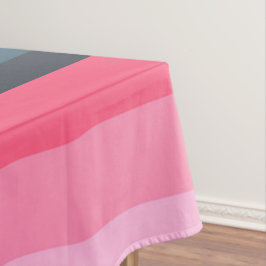 Farbtöne Blau und Rosa Streifen Tischdecke