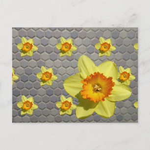 Farbtöne der blauen Muster DIY Postkarte
