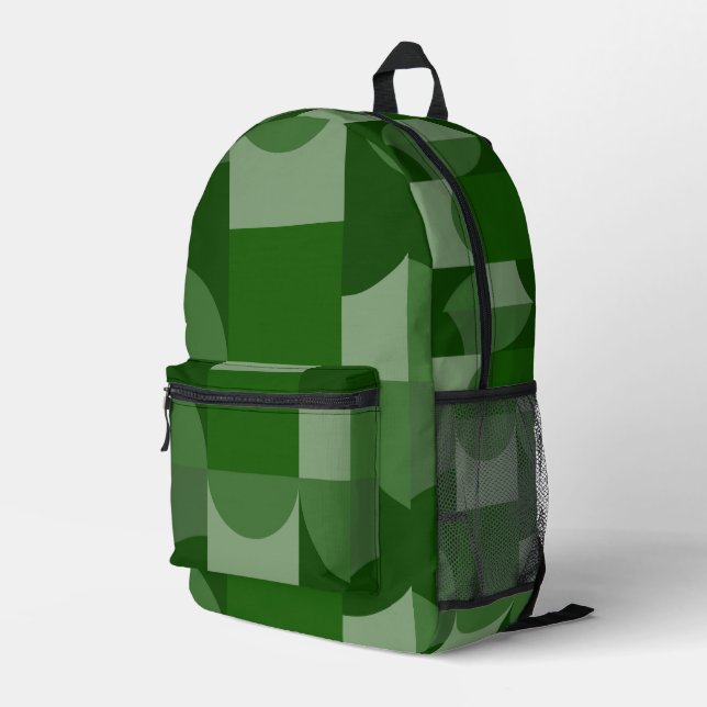 Farbtöne der geometrischen Formen Bedruckter Rucksack (Rückseitige Ecke Rechts)