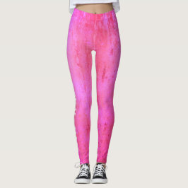 Farbtöne der rosa Grunge-Textur Leggings