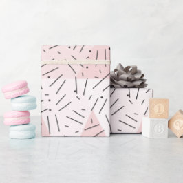 Farbtöne des Abstrakten rosa Dreiecks Geschenkpapier