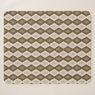 Farbtöne des braunen Rautenmusters Sherpadecke