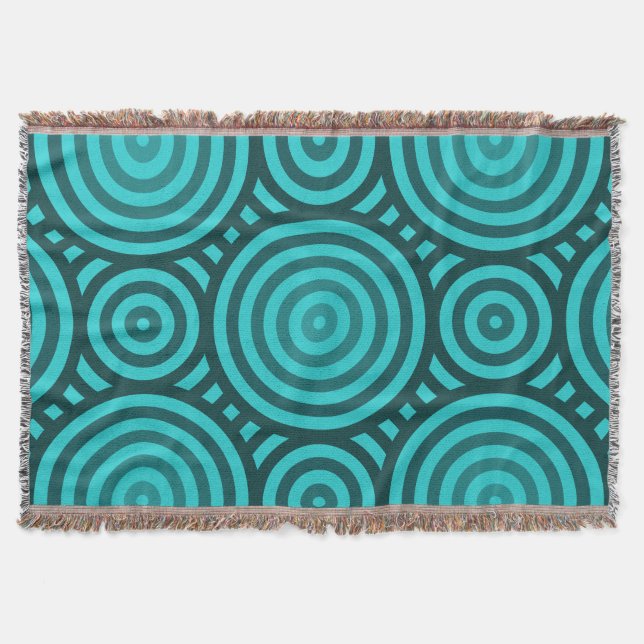 Farbtöne des kreisförmigen Turquoise Decke (Vorderseite)