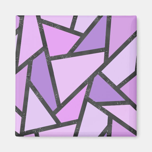 Farbtöne des lilac-farbenen Glasmusters Magnet (Vorne)