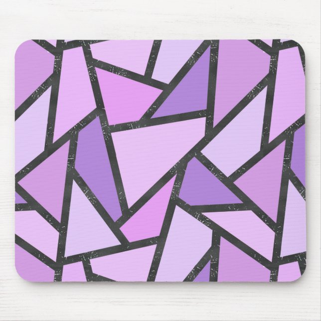 Farbtöne des lilac-farbenen Glasmusters Mousepad (Vorne)