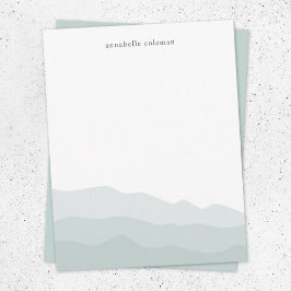 Farbtöne Farbe Grün Ombre Elegant Mitteilungskarte