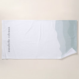 Farbtöne Farbe Grün Ombre Elegant Strandtuch