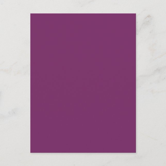 Farbtöne für Lila Trend Magenta Blank Postkarte (Vorderseite)