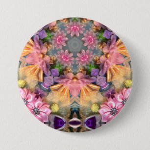 ~ Farbtöne Gelb, Lila, Rosa, Blau ~ Schaltfläche Button