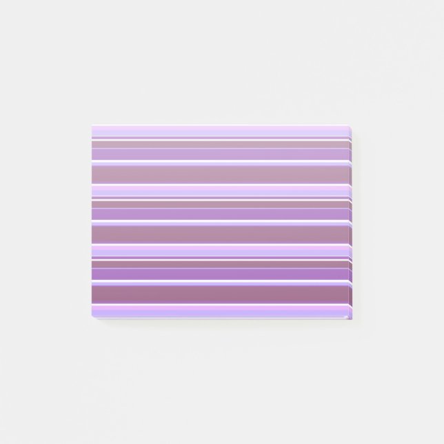 Farbtöne lila Streifen Post-it Klebezettel (Vorderseite)