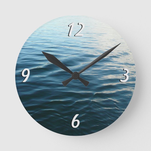 Farbtöne von Abstrakter Naturfotografie Runde Wanduhr (Vorderseite)