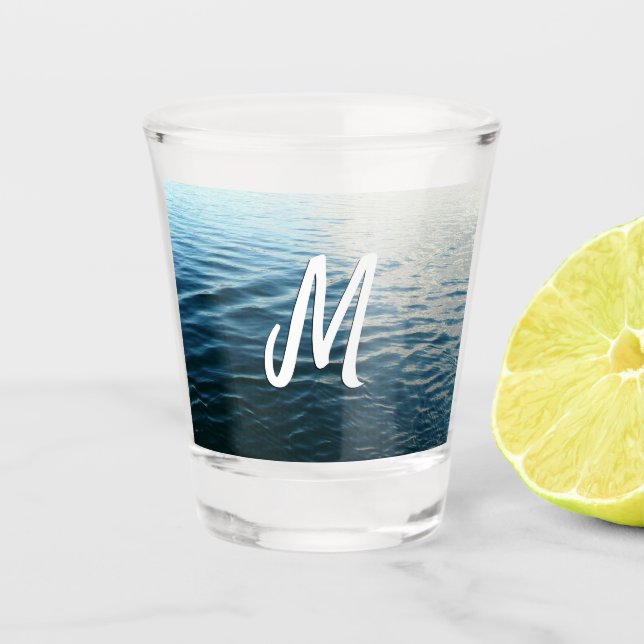 Farbtöne von Abstrakter Naturfotografie Schnapsglas (Vorderseite)