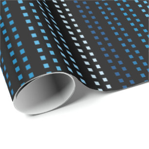 Farbtöne von Blau mit veränderbarer Hintergrundfar Geschenkpapier