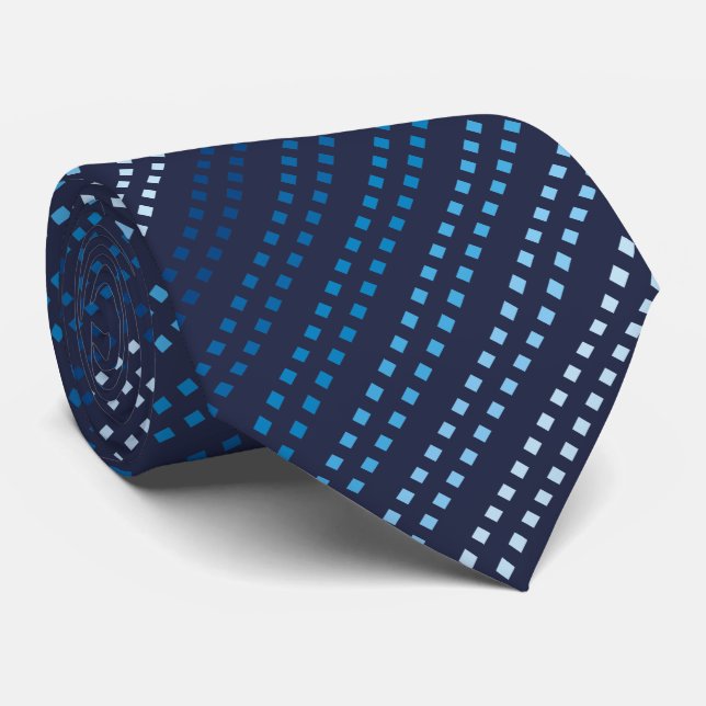 Farbtöne von Blau mit veränderbarer Hintergrundfar Krawatte (Gerollt)
