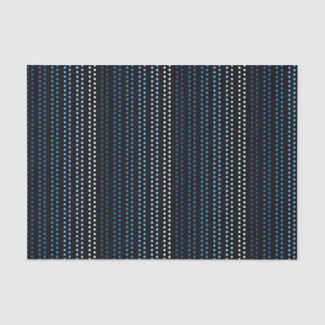 Farbtöne von Blau mit veränderbarer Hintergrundfar Seidenpapier (Vorderseite)