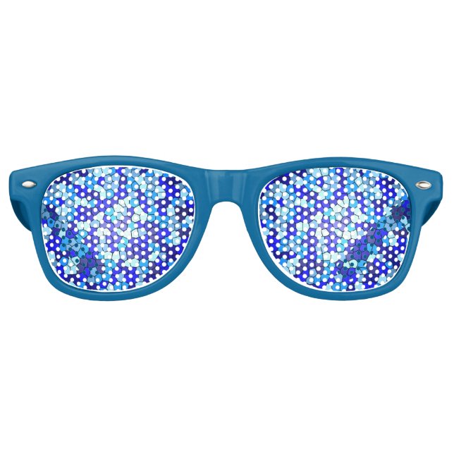 Farbtöne von Blaugestein von Shirley Taylor Partybrille (Vorderseite)