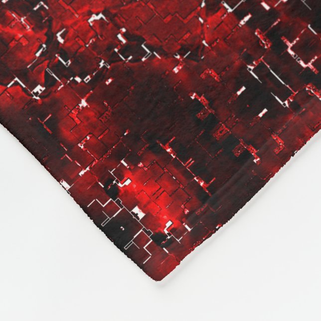 Farbtöne von grün und weiß gestrichen fleecedecke (Ecke)