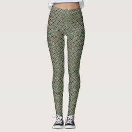 Farbtöne von Leggings mit grünen/blauen grafischen