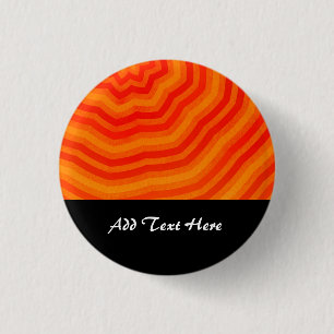 Farbtöne von Orange-Bright-Striping-Blume Button