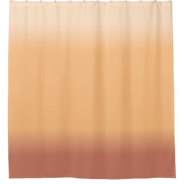 Farbtöne von Peach Gradient Duschvorhang (Vorderseite)