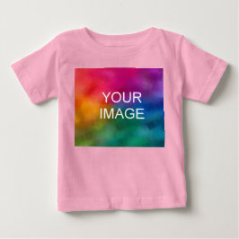 Farbtrendfarbene Vorlage Hinzufügen eines Fotos Baby T-shirt