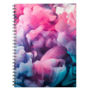 Farbtupfer. Abstrakte Hintergrundabstrakte, malen Notizblock