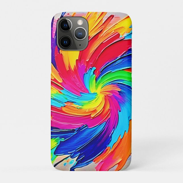 Farbtupfer: Abstrakte Kunst Case-Mate iPhone Hülle (Rückseite)