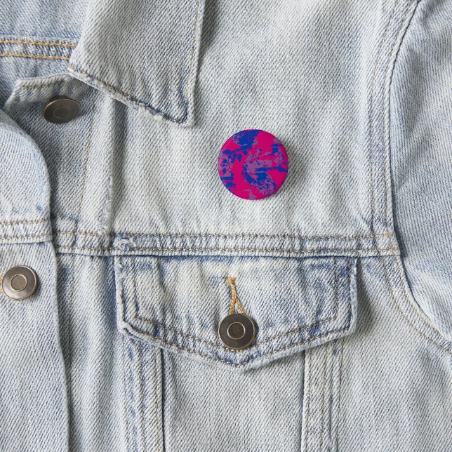Farbtupfer | Bisexueller Stolz Button (Beispiel)