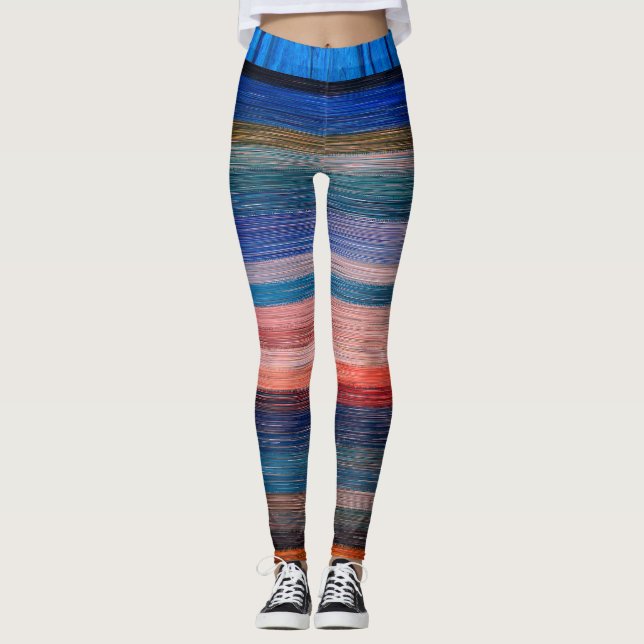 Farbübergreifende trendy Leggings (Vorderseite)