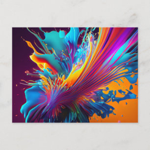 Farbüberschlag Postkarte