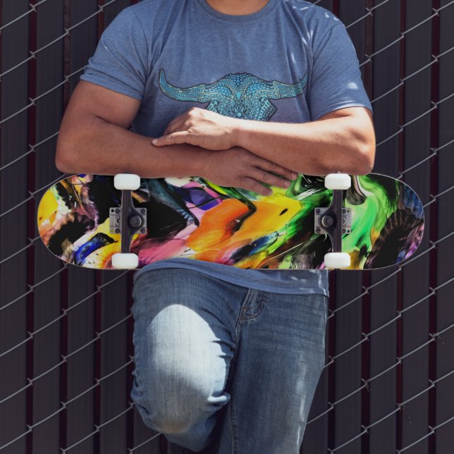 Farbüberschlag Skateboard (Außenbereich 3)
