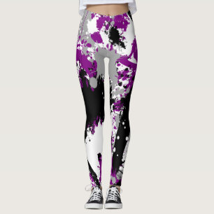 Farbüberzug - asexueller Stolz Leggings