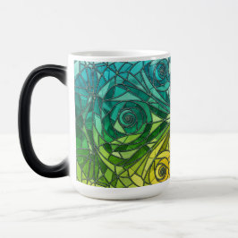 Farbverändernde moderne Mosaik-Design-Tasse Verwandlungstasse