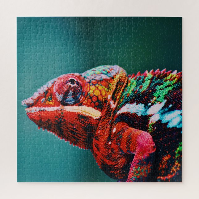 Farbverändernder Regenbogenfarben-Chameleon-Reptil (Vertikal)