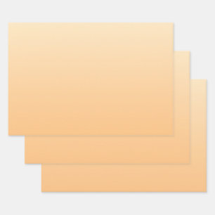 Farbverlauf Gelb und Pfirsichfarben Geschenkpapier Set