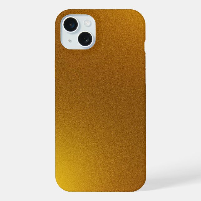 Farbverlauf Golden iPhone 15 Plus Hülle (Rückseite)
