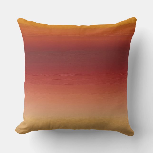 Farbverlauf in Rot-Orange und Gelb Kissen (Vorderseite)